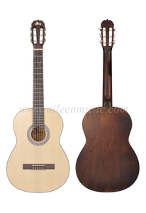 39 इंच एबीएस बाइंडिंग नेचर कलर क्लासिकल गिटार (ACM-H10)