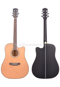 41' कटअवे स्प्रूस प्लाईवुड शीर्ष ध्वनिक गिटार (एएफ168सी)