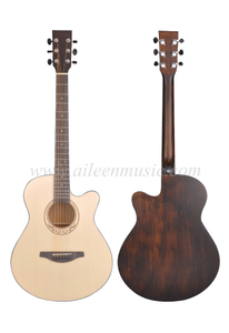 40 इंच सॉलिड स्प्रूस शीर्ष गुणवत्ता ध्वनिक गिटार (एएफएम-एच10-40)