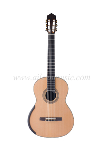 39' कॉन्सर्ट स्मॉलमैन लेफ्ट हैंड क्लासिकल गिटार हस्तनिर्मित (ACH30A)