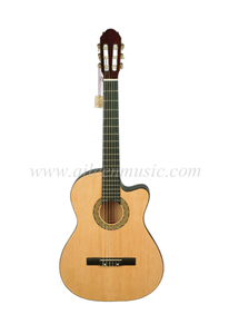 39 इंच स्प्रूस प्लाईवुड क्लासिक कटअवे गिटार (AC209CE)