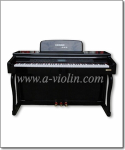 डिजिटल पियानो 88 कुंजी ब्लैक पॉलिश अपराइट पियानो (डीपी606)