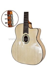 डी होल या ओवल होल जिप्सी जैज़ गिटार (AGJ400)