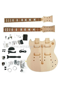 डबल नेक DIY इलेक्ट्रिक गिटार किट (EGD220-W)